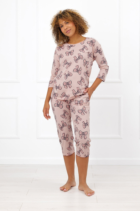 Italian Fashion Silano pigiama donna in cotone manica e pantaloni 3/4