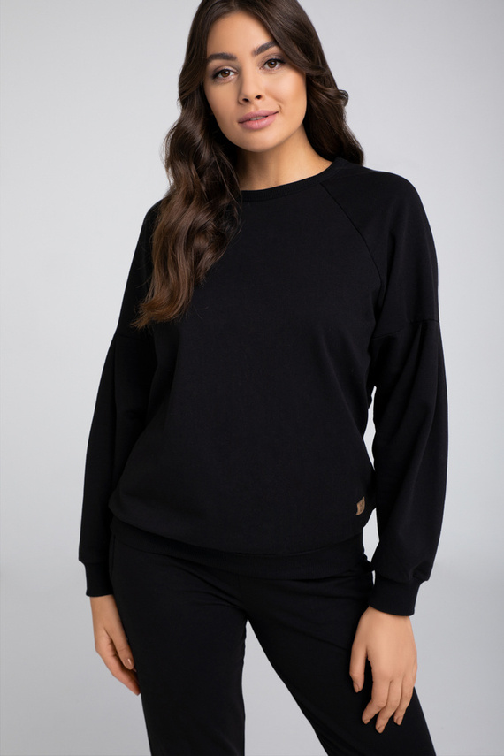 Parma Donna set manica lunga, pantaloni Moda Italiana - nero