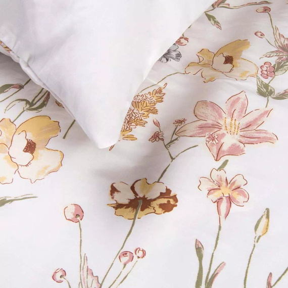 Parure letto satin 1553/1 Satynlove 100% cotone floreale + federe 70x80