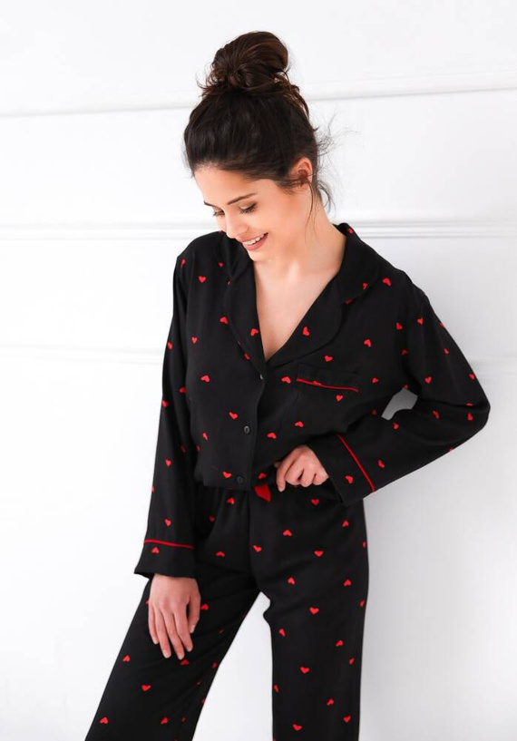 Pigiama da donna Rolling In Love Sensis - nero