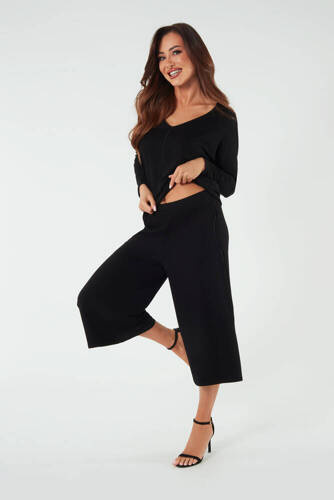 Soler Culottes donna 7/8 Moda italiana - nero