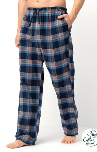 MHT 431 Pantaloni pigiama da uomo Key - flanella di cotone a quadri