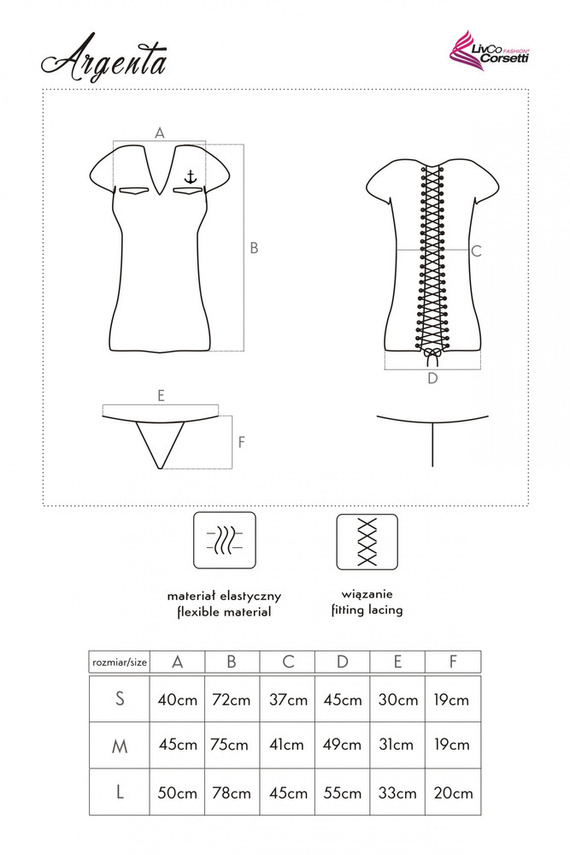 Argenta LC 90069 LivCo Corsetti Costume moda