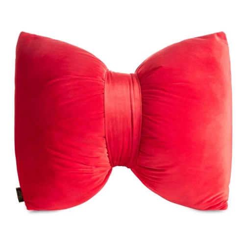 Eurofirany Cuscino di Natale rosso 45x55 - fiocco di velluto