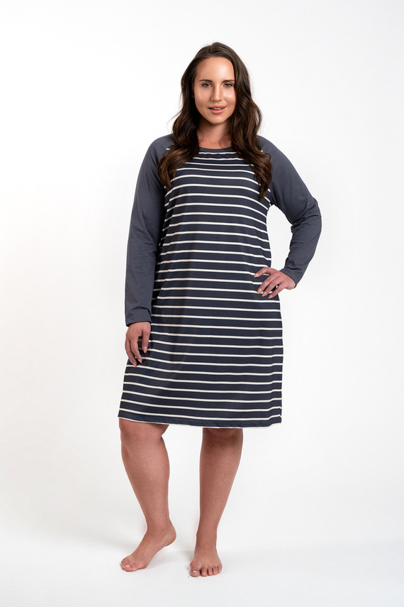 Camicia da notte Oda Moda italiana - stampa grafite