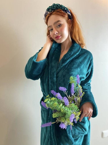 628 Accappatoio da donna Abigail Long Forex - verde