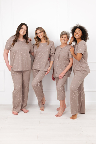Pigiama donna Italian Fashion Madura cotone manica corta pantaloni lunghi