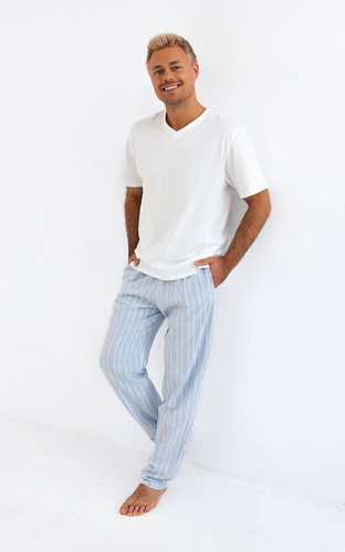 Pigiama da uomo David Sensis - perla