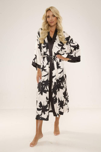 734 Brianna Accappatoio da donna De Lafense - nero