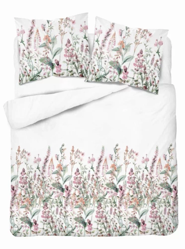 5485 A Detexpol Satin Stories bianco-rosa, 100% cotone, trama in raso, cerniera, confezione regalo