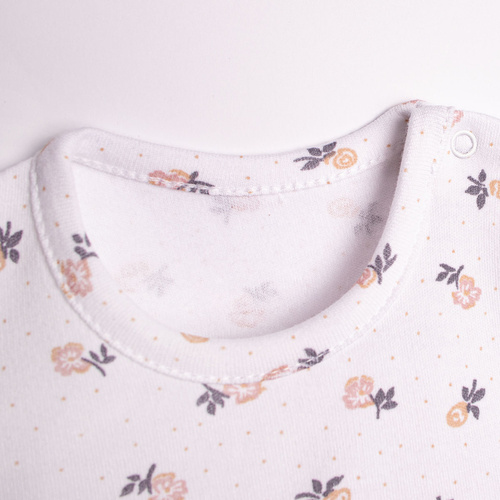 Nicol 220159 body vestitino bimba cotone floreale con volant