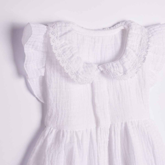 Nicol 224245 Abito in Mussola per Bambina 100% Cotone per l'Estate