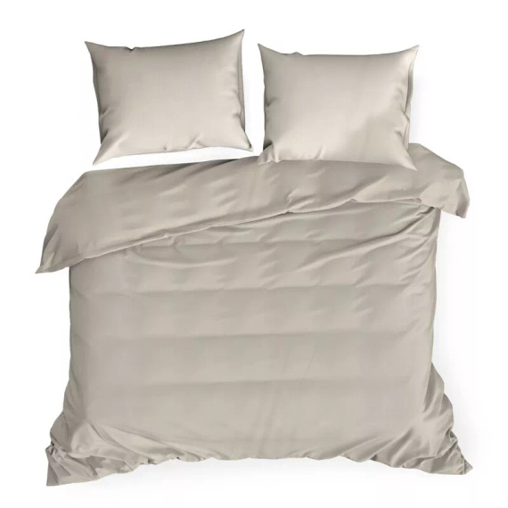 Biancheria da letto MI in microfibra Eurofirany morbida con cerniera 100% poliestere beige
