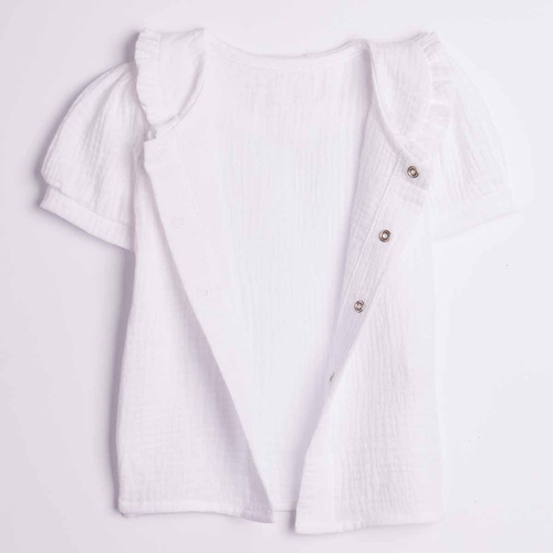 Camicia bambina Nicol 224300 mussola 100% cotone manica corta