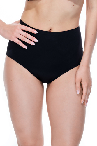 3151 Spiman Nero Slip Modellante Vita Alta Senza Cuciture in Microfibra