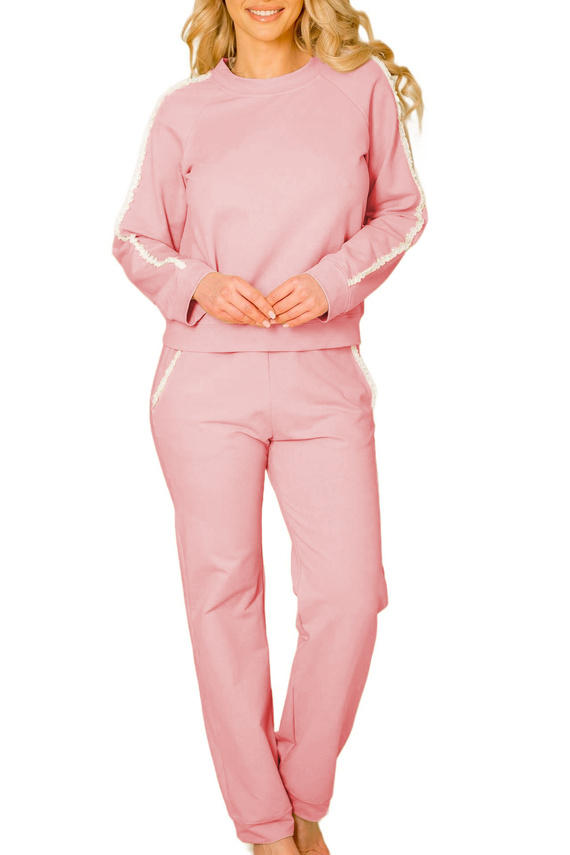 Set tuta donna Antao Mirale, cotone con elastan, produzione polacca - rosa