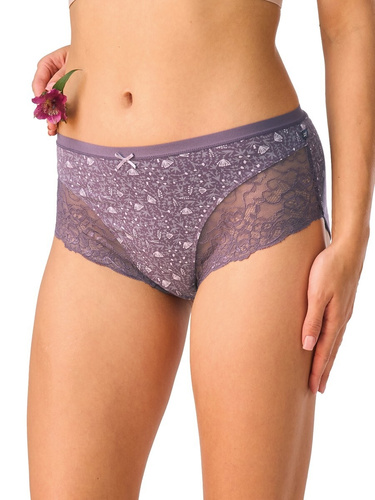 Figi midi Key LPC 616 B26 A2 viola 2-pack cotone con pizzo
