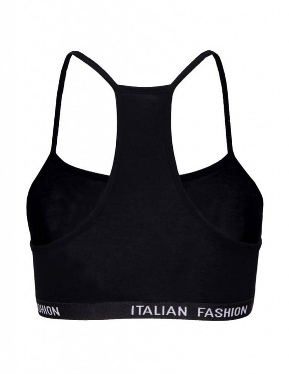 Nikola Reggiseno per bambine, spalline strette Moda italiana - nero