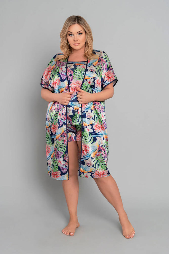 Polinesia Accappatoio da donna Moda italiana - stampa floreale