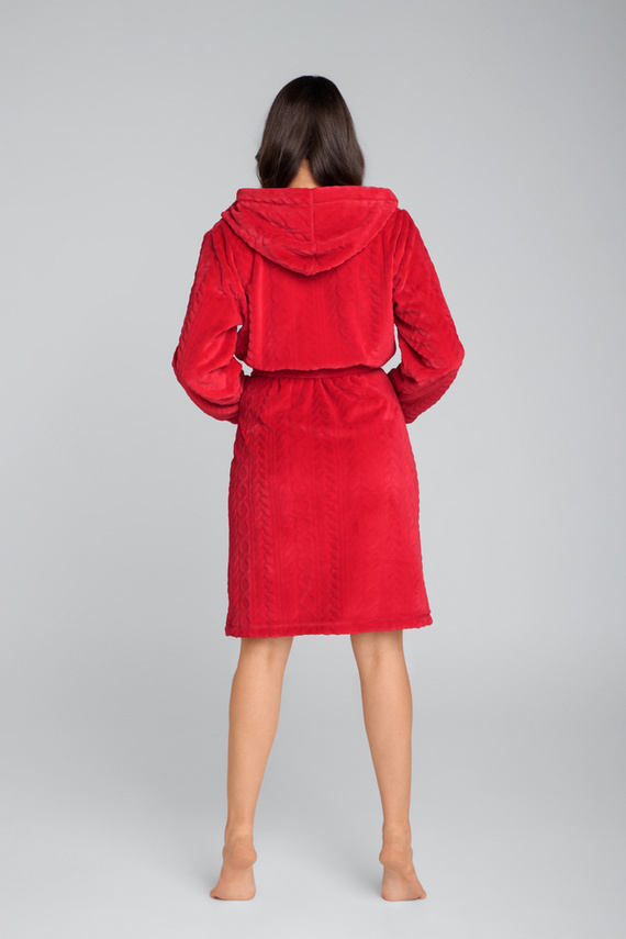 Zala vestaglia da donna in pile Moda italiana - rosso