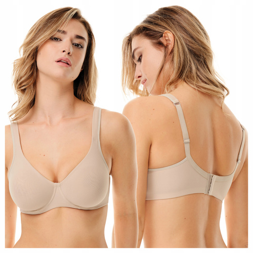393 - reggiseno morbido, elegante e confortevole Spiman tartora