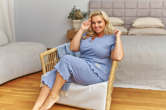 7468 Doctor Nap pigiama donna cotone 3/4 morbido e confortevole