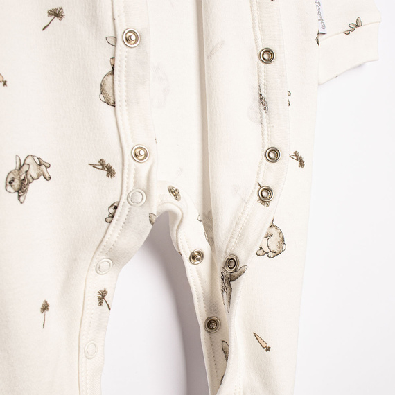 221031 Tutina neonato Nicol cotone 100% fiori con piedini
