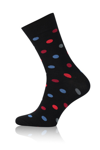 M21 Calze lunghe da uomo Italian Fashion - nero/bordeaux/grafite