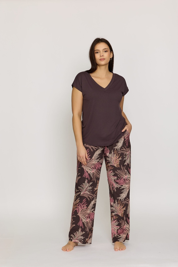 Pantaloni pigiama Mila PDX1 Nipplex – viscosa, tasche, comfort