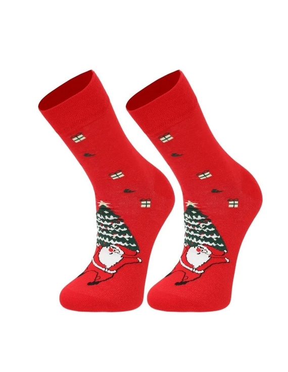 Calze uomo Moraj CMLS700-009 natalizie rosse in cotone 2 paia in confezione
