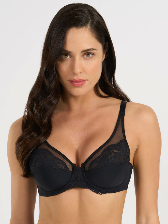 Reggiseno imbottito Delia - comfort e vestibilità elegante Spiman nero