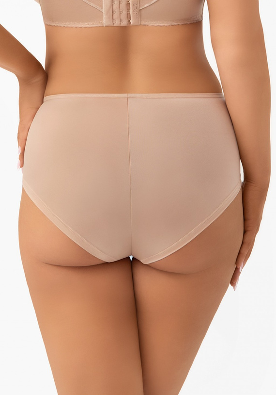 Slip Lotta F007 Gorsenia a vita alta in microfibra con ricamo