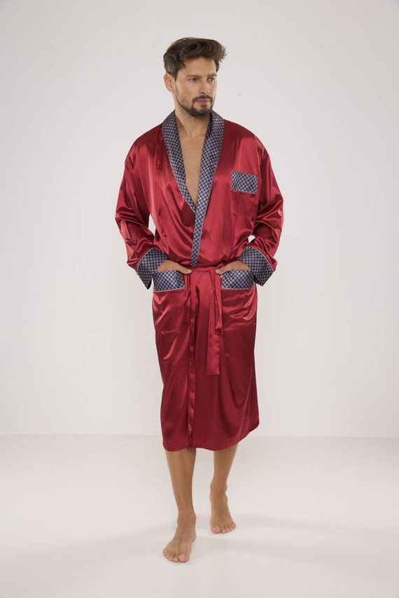 940 Accappatoio in raso da uomo Forex - marrone