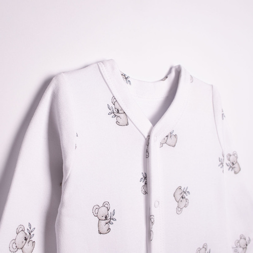 Pigiama neonato 223033 Figo Nicol Koala 100% cotone bianco