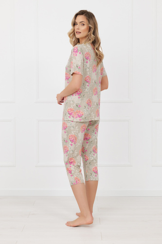 Pigiama donna Harmonia Italian Fashion pantalone manica corta 3/4 viscosa