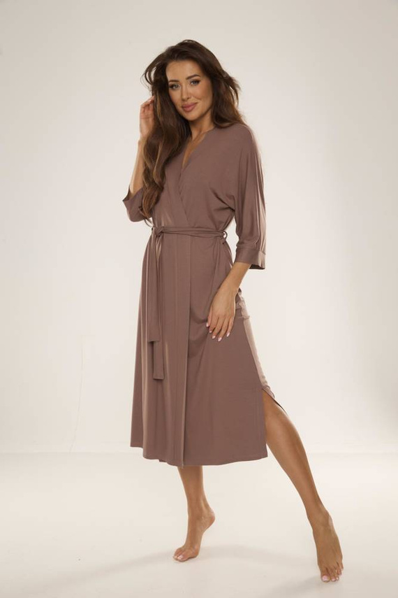 942 Visa Vestaglia lunga De Lafense - mocca