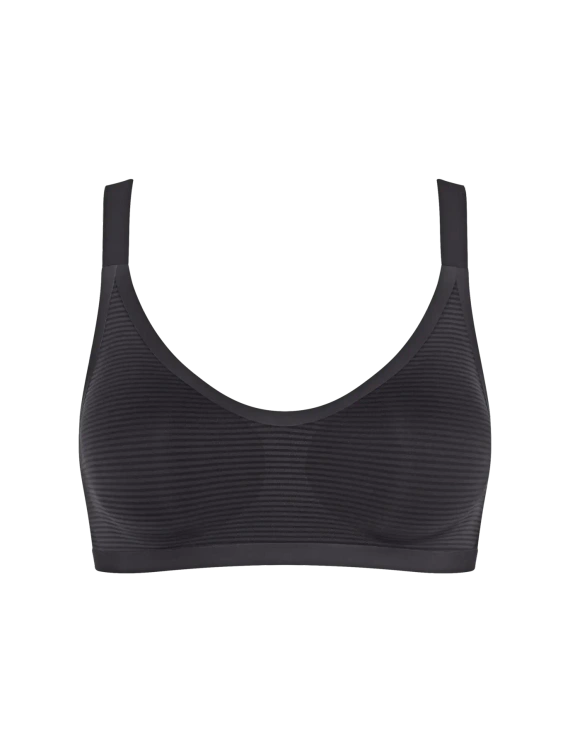 Bralette sloggi ZERO Feel Air senza cuciture, leggera black
