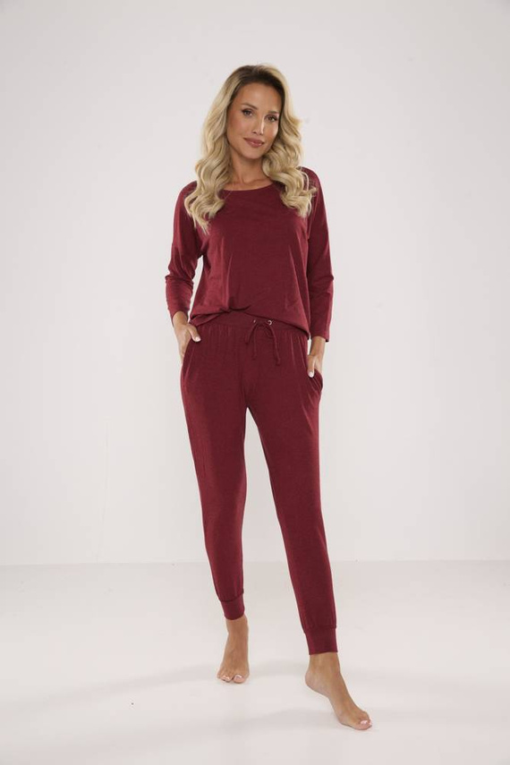 555 Paula Pigiama da donna De Lafense - marrone