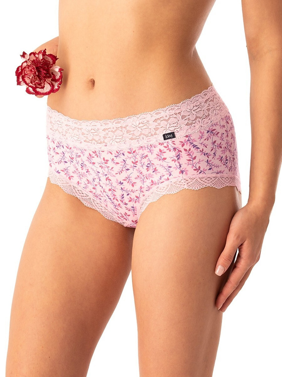 Mutandine da donna Key LPC 547 rosa navy - cotone, confortevoli, set di 2 pezzi