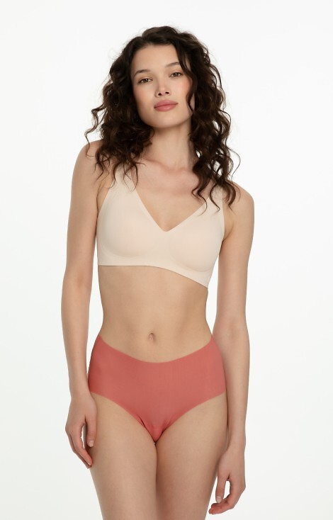 Mousse Maxi Fichi Julimex corallo - mutandine da donna senza cuciture, invisibili sotto i vestiti
