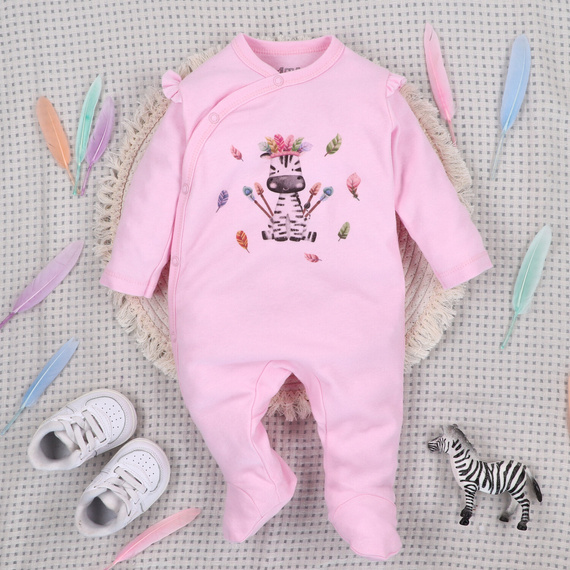 ABN-5539 Nini Happy Animals, pigiama per bambini in cotone biologico - 100% sicurezza, chiusure senza nichel, produzione polacca