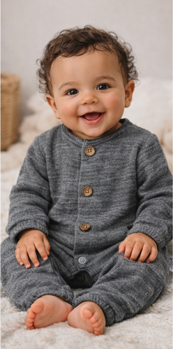 Just Muslin pajacifier 02235BSN Makoma navy - leggero, traspirante, 100% cotone