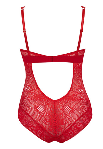 Body Desire rosso mefemi by Nipplex – body in pizzo senza ferretto