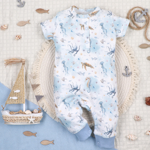 ABN-5452 Ramponi per bambini Sea Of Joy Nini - cotone organico, comodi bottoni a pressione