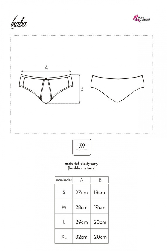 Inaba White LC 6055 LivCo Corsetti Fashion mutandine da donna - bianco