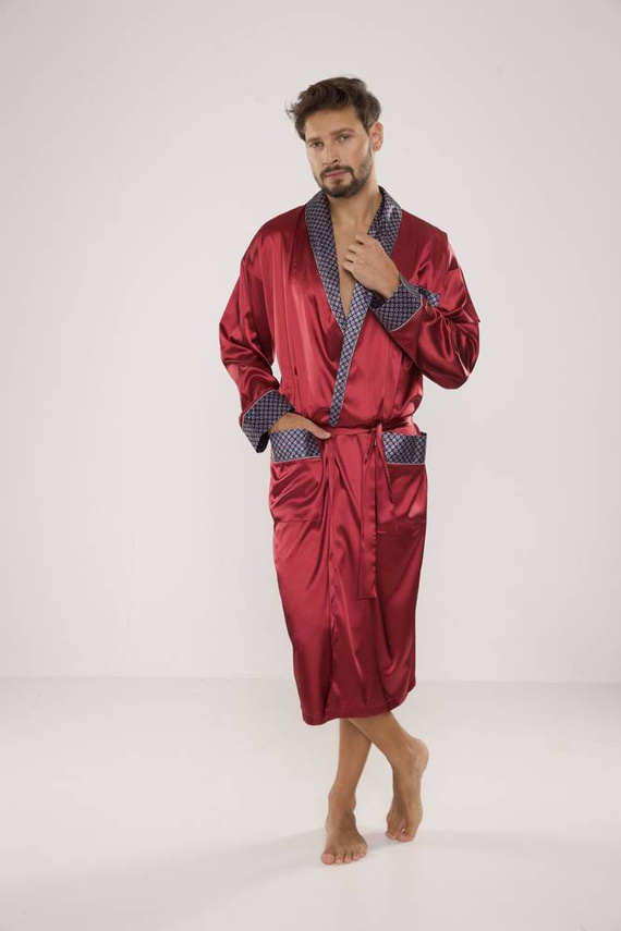 940 Accappatoio in raso da uomo Forex - marrone