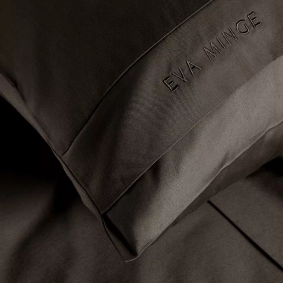 1G Elegante biancheria da letto in raso Eva Minge Eurofirany marrone | macrosatin 100% cotone