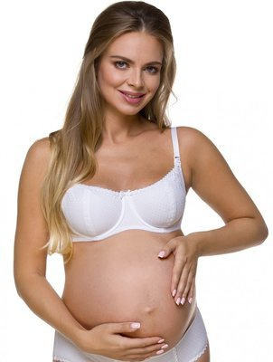 1381 reggiseno da allattamento Lupoline bianco
