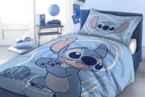 Biancheria letto Lilo e Stitch Faro 100% cotone morbida bambini