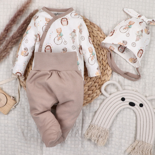 ABN-5581 Body a busta Circus di Nini - 100% cotone organico, chiusure senza nichel, made in Polonia